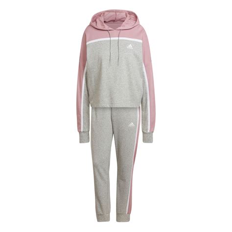 adidas damen freizeit anzugr rosa grau|Adidas de trainingsanzug.